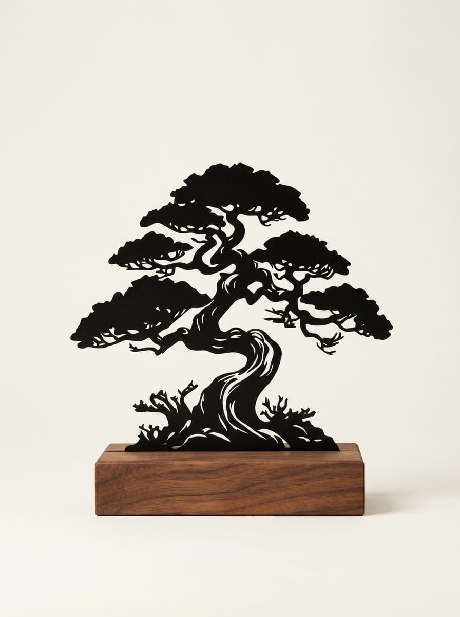 Escultura Árvore Bonsai Zen