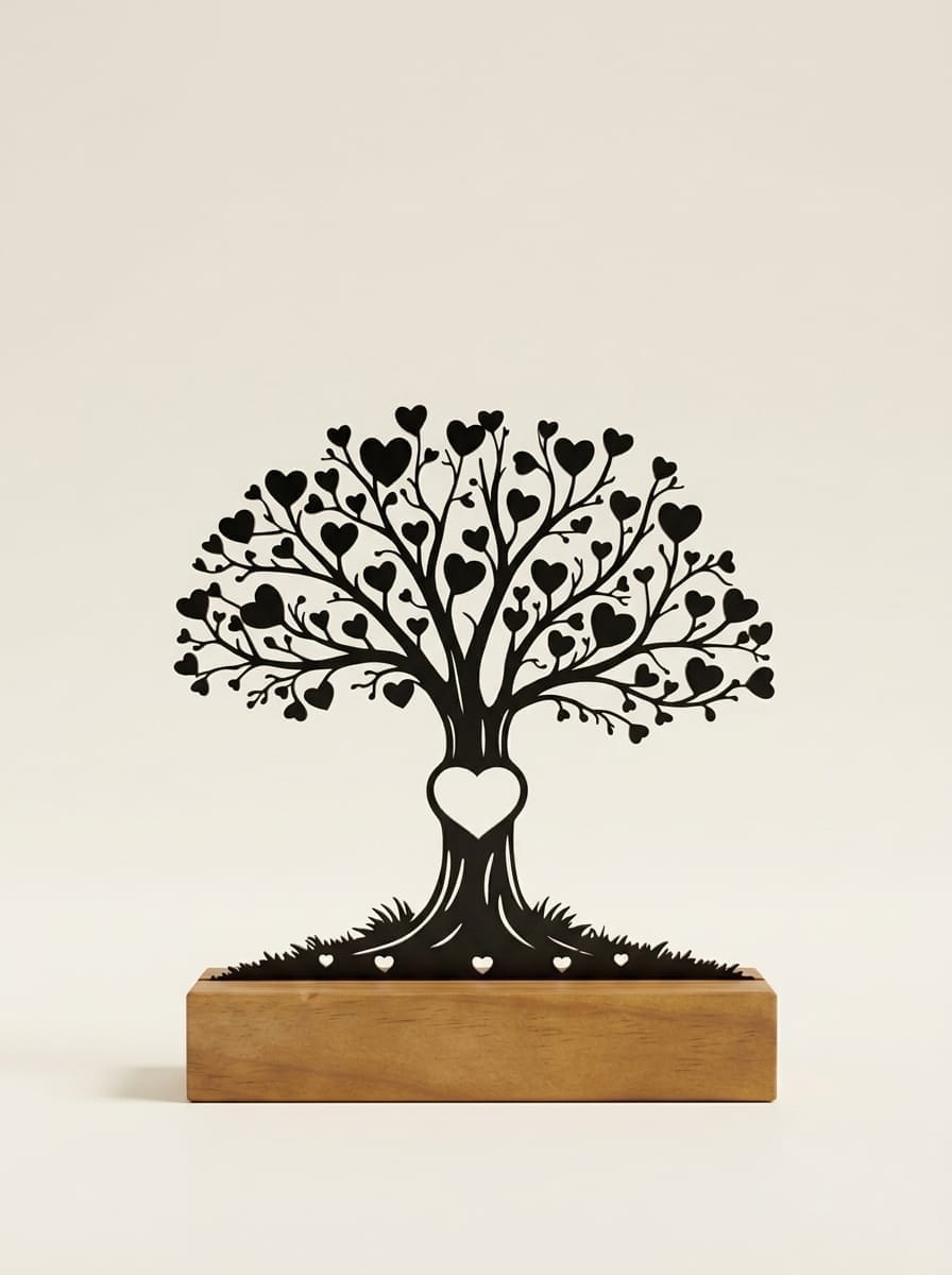 Escultura Árvore da Vida & Corações