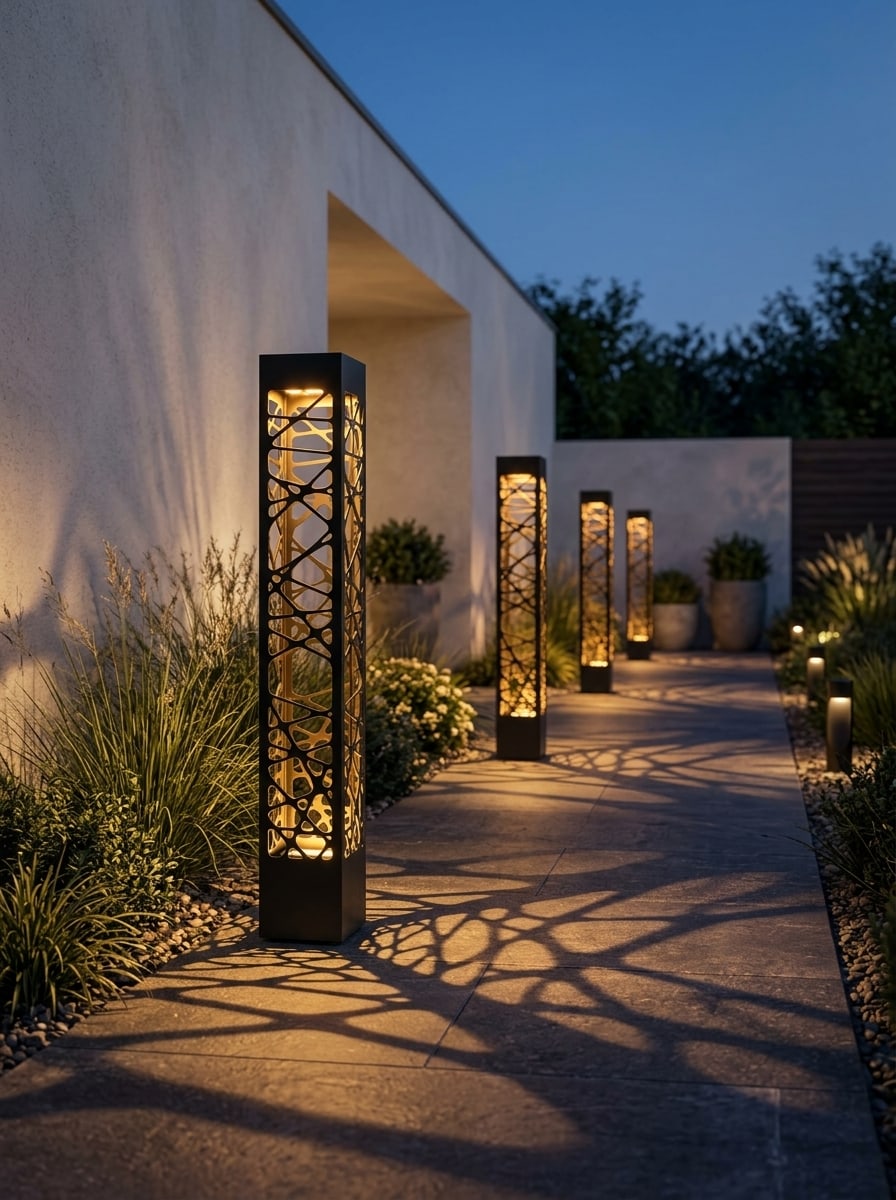 Balizador de Jardim Totem Orgânico LED 80x15cm foto 2