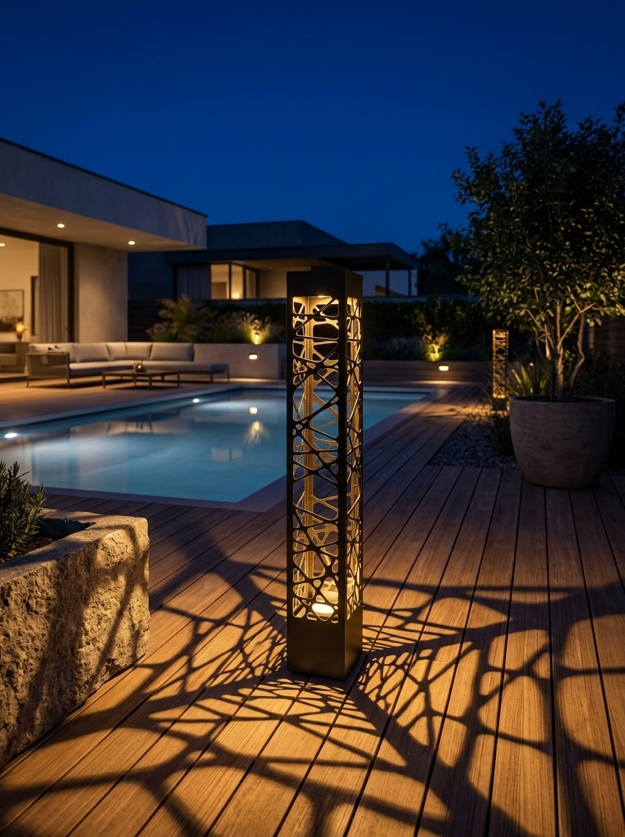 Balizador de Jardim Totem Orgânico LED 80x15cm foto 3