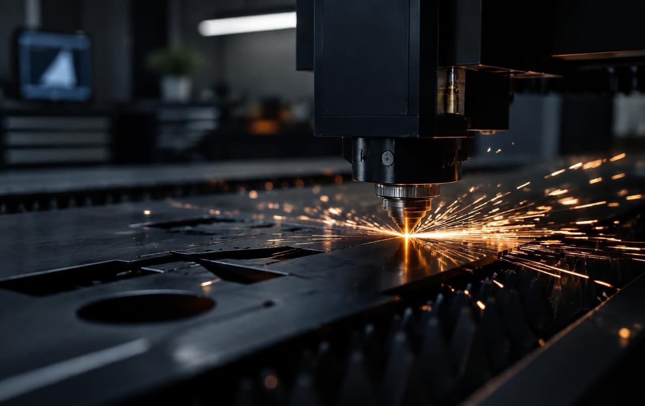 Corte a laser em chapa de metal